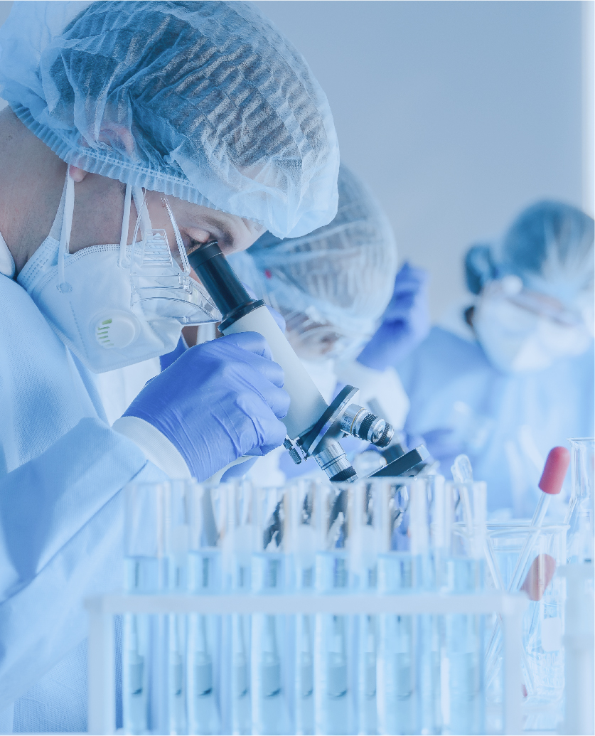 Detection services, showcasing laboratory testing equipment